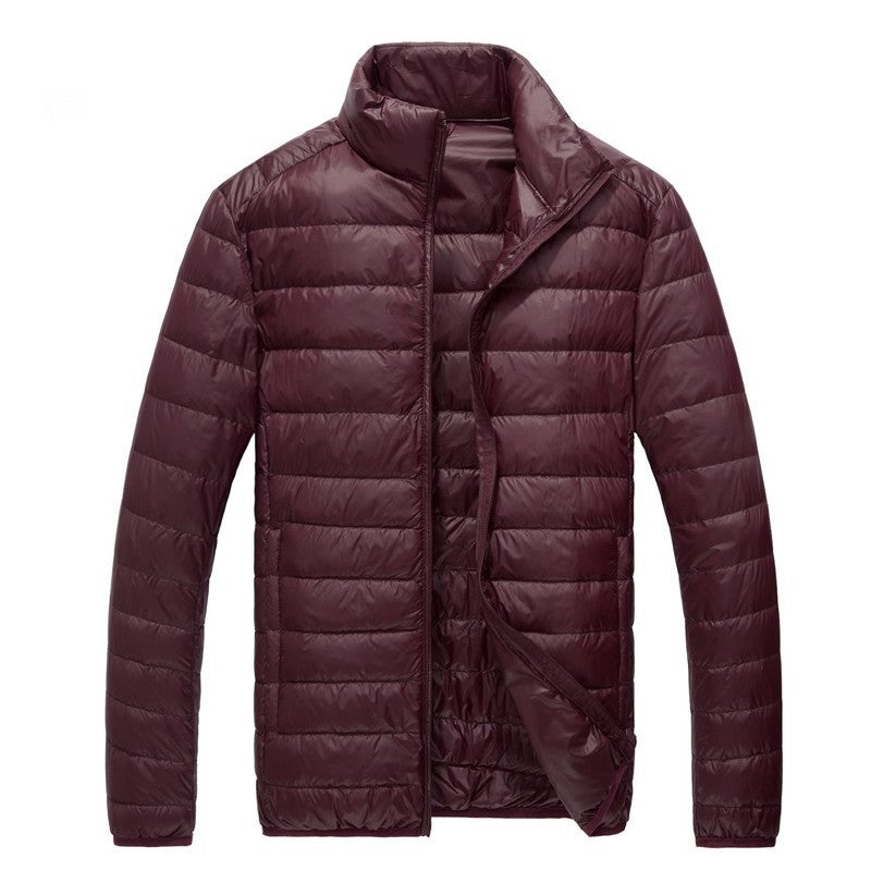 Down Jacket Men Fall Winter Men's Youth Lightweight Stand-up