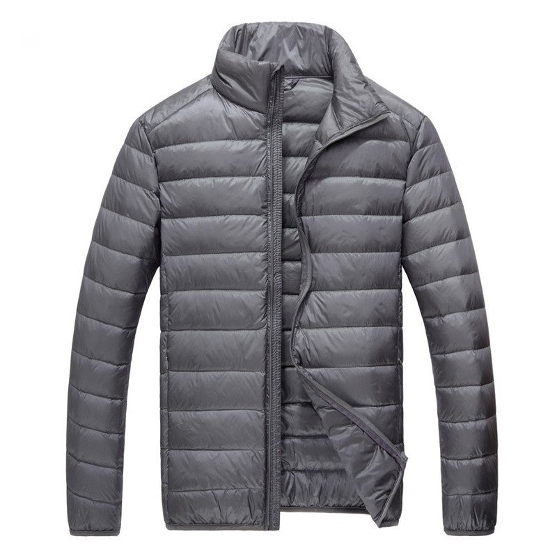 Down Jacket Men Fall Winter Men's Youth Lightweight Stand-up